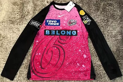 093 NWT Sydney Sixers 6ers 2023/24 Players WBBL Cricket L/S Shirt Pink Womens M • $140