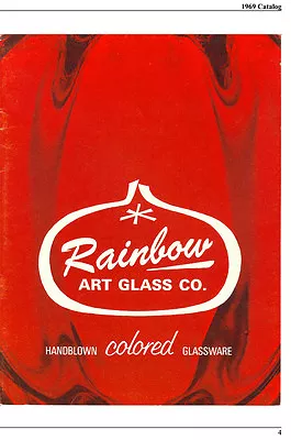 Rainbow Art Glass Catalog Reprints 1969-1972 • $14