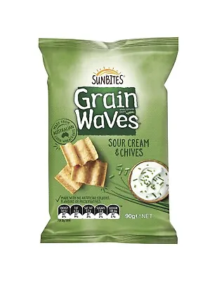 Grain Waves Sour Cream And Chives 90g X 15 • $62.95