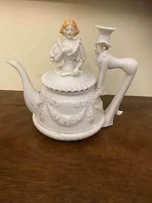 1920 Tea Pot 3 Cups/Creamer Wedding Victorian Vintage Mepoco Japan PCS 9 A3 • $225