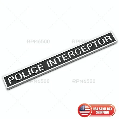 Universal Interceptor_Police Car Logo Badge 3D Decal Sticker Emblem Decorate • $12.99