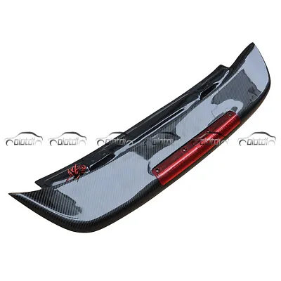 For 92-95 Honda Civic S Style 3Dr Carbon Fiber Rear Wing Spoiler Lip+Brake Light • $379.05