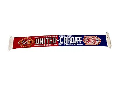 Manchester United V Cardiff City Football Scarf • £1.99