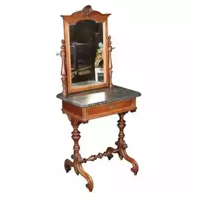 Antique Carved Victorian Marble Top Wash Stand • $1995