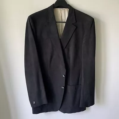 Drysdales Western Cut Blazer Jacket Mens All Black Rockabilly Vintage USA Made • $40