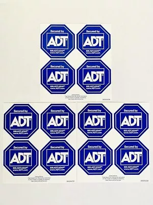 Security Stickers ADT Security Authentic Security Decals Window Stickers - 12 P • $18