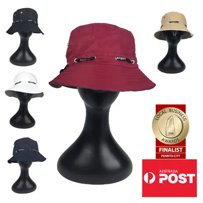 Unisex Outdoors Bucket Hat For Fishing & Hiking With Adjustable Drawcord • $12