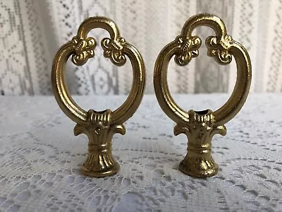 ****2 Vintage Art Deco European 3   Cast Metal Finial # 22 ***** • $19.99