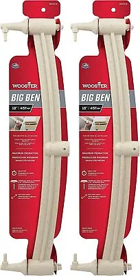 WOOSTER Big Ben BR045-18 18  L Yoke Roller Frame Threaded Heavy Duty 2 Pack • $35.49