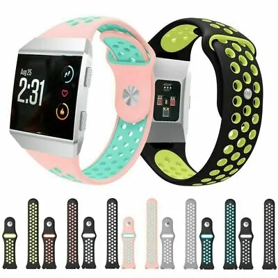 $8.21 • Buy For Fitbit Ionic Replacement Silicone Sports Band Strap