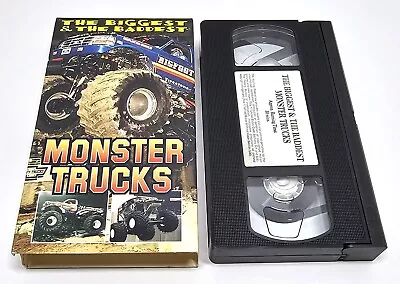 The Biggest & Baddest Monster Trucks VHS 1995 • $8.99