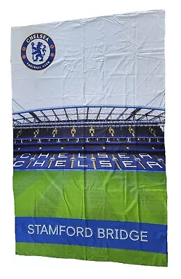 Chelsea FC Football Single Duvet Cover Kids Bedroom Bed Sheet Gift • £14.95