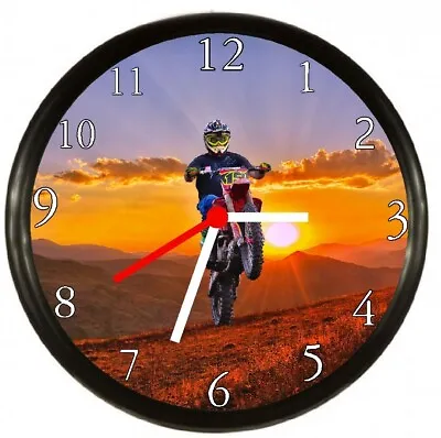 Dirt Bike Motocross Wall Clock • $23.98