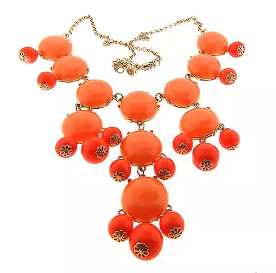 J. Crew Orange Bubble Statement Necklace 5 X 25-29  • $32.37