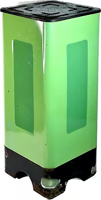 Art Deco 1950's Vintage Press-to-Open Metal Trash Can - Mid Century Modern • $500