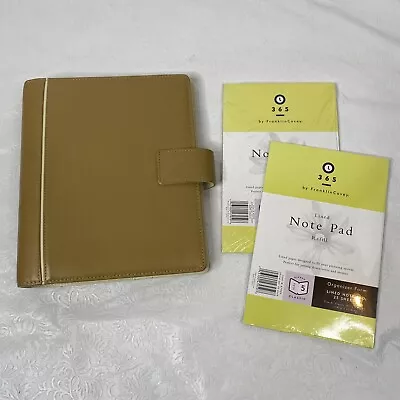 Franklin Covey Classic Tan Full Grain Leather 7-Ring Planner 8x9.5x1.75 Magnetic • $64.96