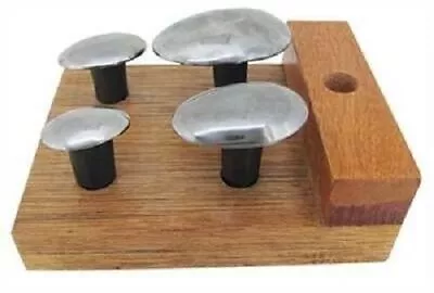 Spoon Stake Forming Set 4 Piece With Wooden Base 4 Sizes Jewellers Metal Set • £12.99