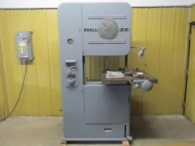 DoAll V-26 Vertical Bandsaw 26  Variable Speed Band Saw Power Feed • $4499.99