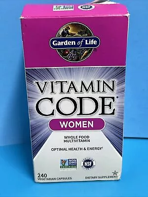 Garden Of Life Vitamin Code Women Multivitamin 240 Caps EXP 09/2024+ • $39.99