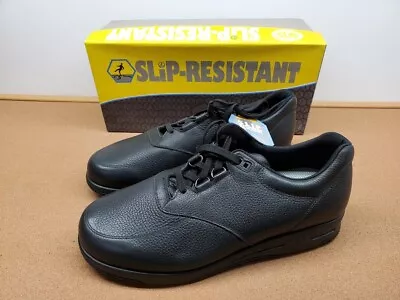 NEW SAS Men's Guardian Black Non Slip Lace Up Shoes 2110-013 Size 10 M 12 M • $179.99