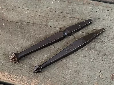 Vintage X2 W. MARPLES & SONS 15/32  + 5/8  Countersink Brace Bits Wood Drills • $30