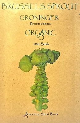 £3.99 • Buy ORGANIC BRUSSELS SPROUT ❁ GRONINGER ❁ 100 Seeds  HEIRLOOM 🌱 Non GMO