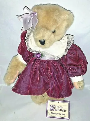 Vintage Fluffy Vanderbear Music Soiree The Purple Velvet Collection With Tag • $34.95