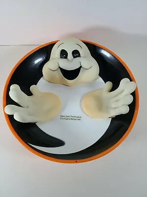 Halloween Ghost Animated Talking Candy Bowl 11.5  Light Up Eyes And Moving Hands • $19.99