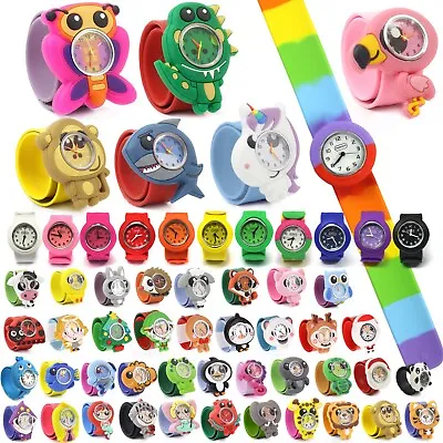 Wacky Watches Snap On Slap Band For Kids Boys Girls Silicone Accessories Animal • $8.70