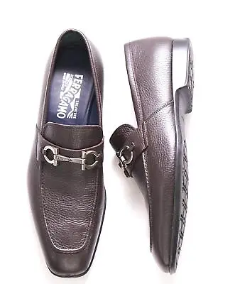 $750 SALVATORE FERRAGAMO - Brown Gancini Bit Loafer - 9 D US • $255