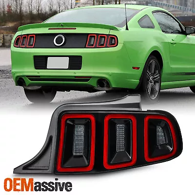 For 10-14 Ford Mustang Full LED W/ Sequential Tail Lights Red Lens Passenger • $209.99