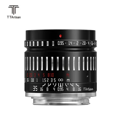 TTArtisan 35mm F0.95 Large Aperture Prime Lens For Sony E Mount Fujifilm X Canon • £199