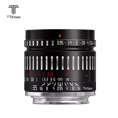 TTArtisan 35mm F0.95 Large Aperture Prime Lens For Sony E Mount Fujifilm X Canon • £139