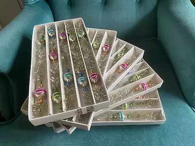 New - 5 Boxes Mercury Glass & Tinsel Christmas Garland - Each 6 Ft • $150