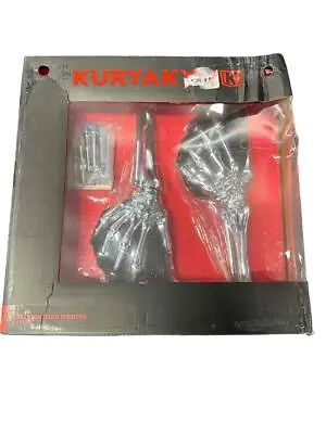 $149.99 • Buy NEW Kuryakyn Skeleton Hand Mirrors 1759 Chrome Black