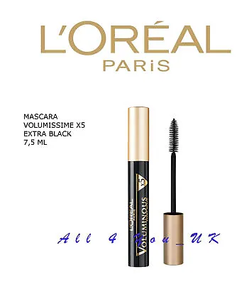 Loreal L'Oreal Mascara- VOLUMISSIME X5 EXTRA BLACK  • £6.75
