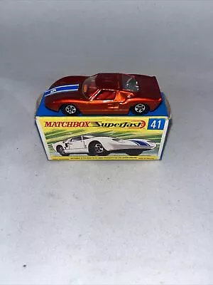 Vintage Lesney Matchbox Superfast No 41 Ford GT • £49.99