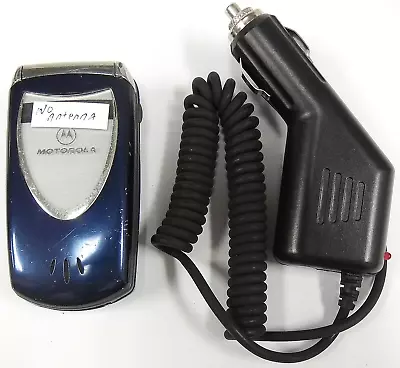 Motorola V Series V60t Color - Blue ( AT&T ) Very Rare TDMA Flip Phone - READ • $33.99