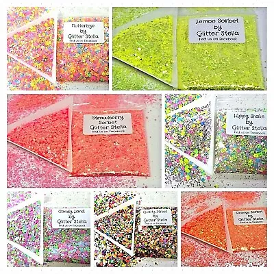 £1.30 • Buy Chunky Glitter 5g Bags Cosmetic Body Nail Art Craft Festival Neon Dance Resin