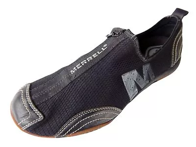 Merrell 'Barrado' Women's Black Mesh Zip-Up Casual Shoes - US 9.5 UK 7 EU 40.5 • $46.25