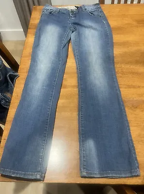 Zani Di Flared Leg Size 5 Blue Jeans A-11 • $3