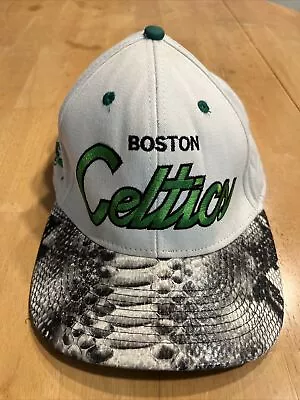 Mitchell & Ness RSVP Python Snake Snakeskin Brim Boston Celtics Hat Strapback • $49.99