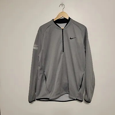 Nike Therma-Fit Victory Fleece  1/2 Zip Golf Jacket Gray Men L • $13