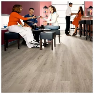 Krono Swiss Standard 4-V Groove 7mm Laminate Floor 11.9m2 Oak Grey D3126 • £160