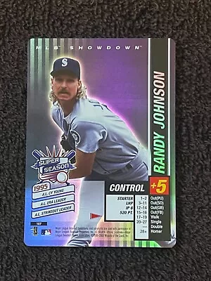 2002 MLB Showdown 107 Randy Johnson Pennant Run Super Season Foil Mariners • $30