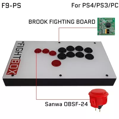 FightBox F9 All Button Leverless Arcade Game Controller For PC/PS/XBOX/SWITCH • $189.99