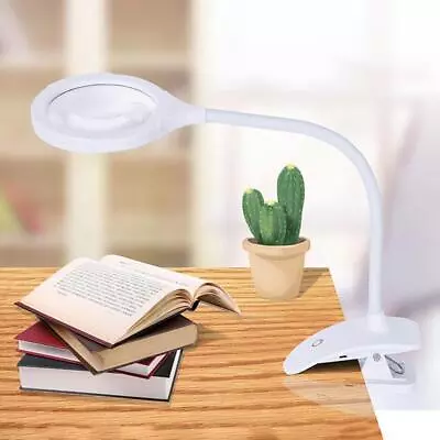 5X 10X Desk Magnifier Adjustable Gooseneck For Close Work Repair Reading Crafts • £26.15