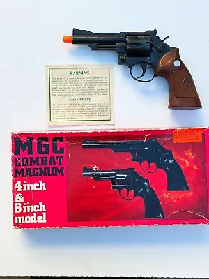 MGC Smith & Wesson Combat Magnum 357 4” Replica Prop Gun W/Box • $685.99