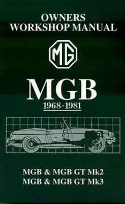 Mgb Shop Manual Mg Service Repair Book • $39.95