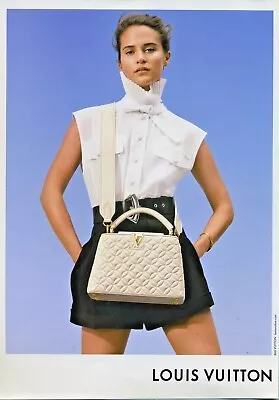 Original Magazine  Page Ad Actress Alicia Vikander For Louis Vuitton • $10.50